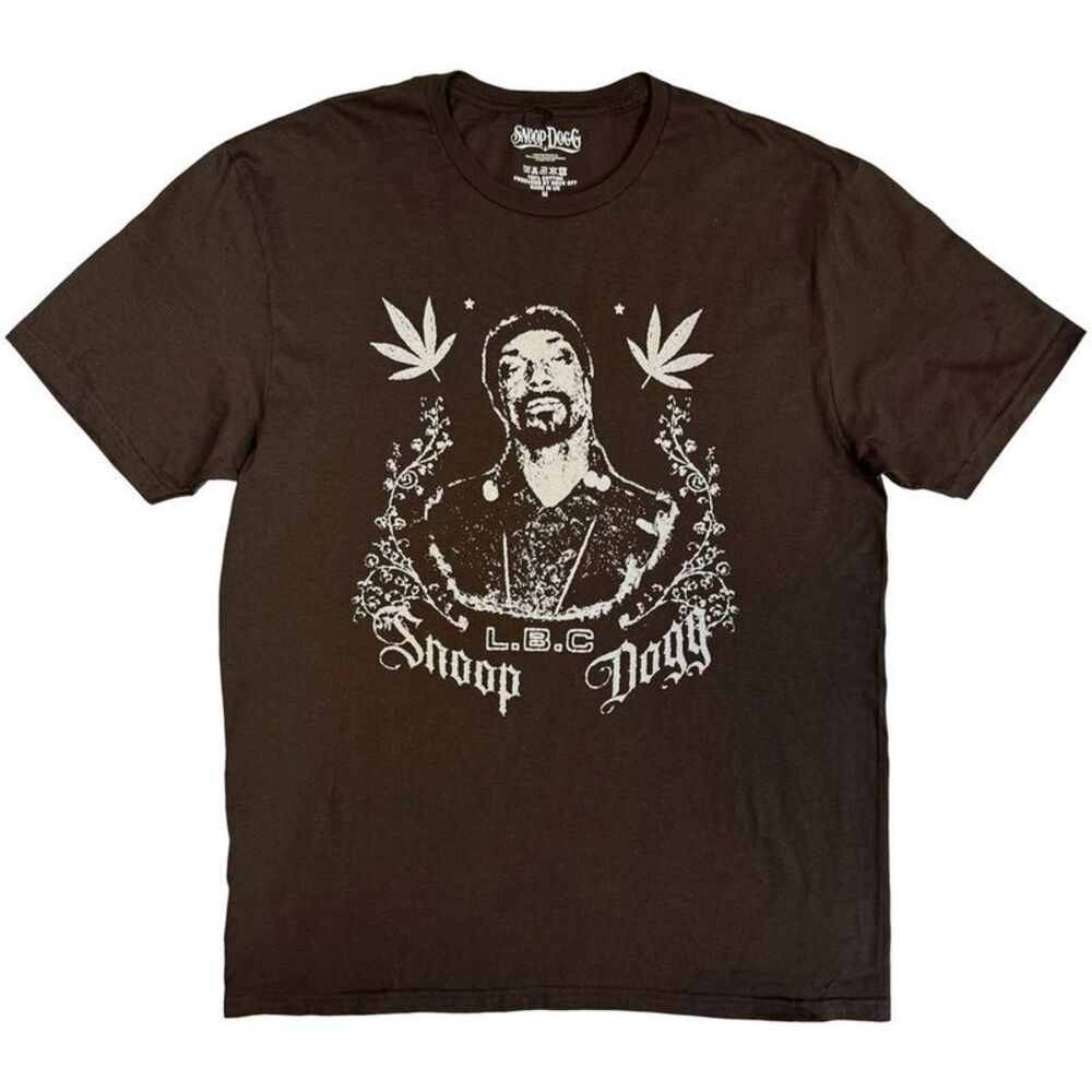 Snoop Dogg Unisex Adult L.B.C T-Shirt / Brown
